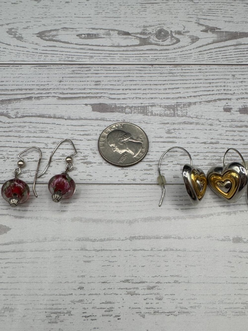 Vintage 80s 90s Statement Earrings Lot Chunky Colorful Enamel Geometric Pierced - Picture 2 of 6
